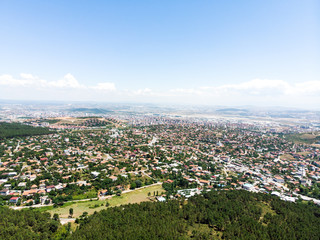 Aerial Drone View of Forest Way in Istanbul Yakacik
