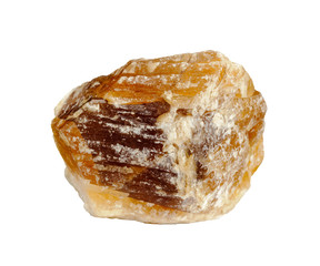andalusite crystal on white background