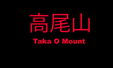 Fototapeta na wymiar Mont Takao au Japon