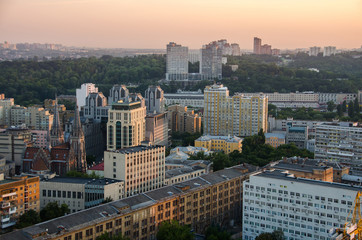 Obraz premium View of the street Khreshchatyk at Kiev, Uktaine