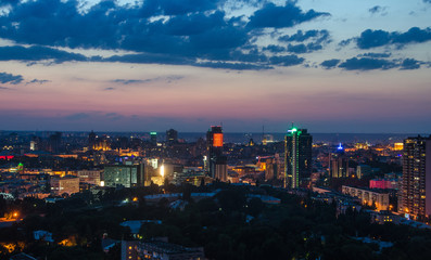 Kiev City - the Capital of Ukraine. Night View