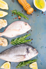 fresh sea fish preparation