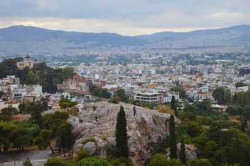 Fototapeta na wymiar Aussicht über Athen