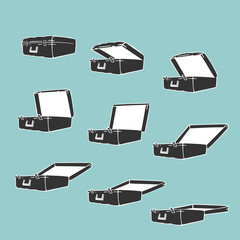 Animation Frames Opens Suitcase