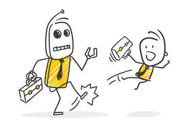 Strichfiguren / Strichmännchen: Automatisierung. (Nr. 265)