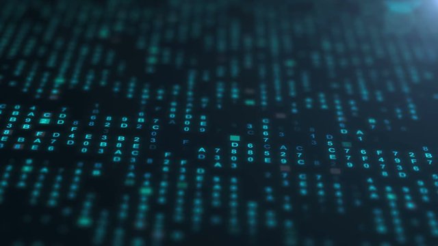 hexadecimal data loopable background