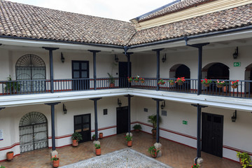 courtyard in popayan, colombia