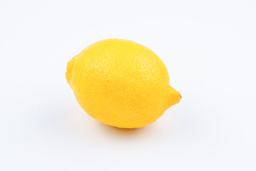 Lemon isolated on white background. Space for test or design.