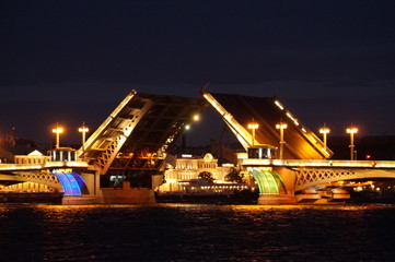 Fototapeta na wymiar Night St. Petersburg