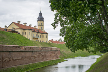 Nesvezh castle palace and castle complex architectural monument of Belarus