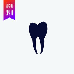 tooth icon vector