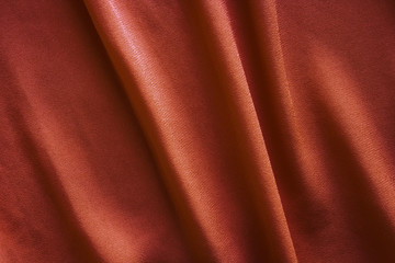 brown fabric with large folds,  abstract background