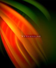 Neon holographic fluid color wave for web, wallpaper, pattern, texture and background