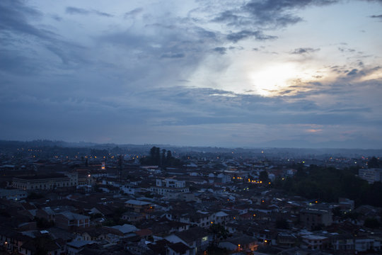 View over Popayan, colombia