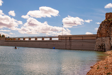 Presa de Peñarroya, Argamasilla de Alba, Ciudad Real, Castilla La Mancha, España