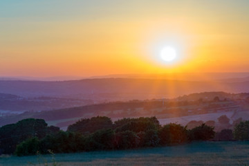 Sunset over the Yorkshire Dales