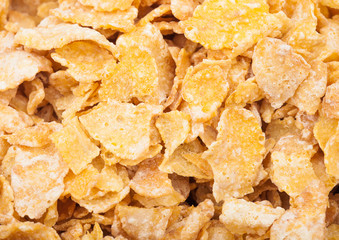 Organic fresh cereal granola corn flakes