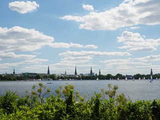 Hamburg Skyline Alster Kichen