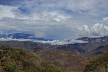 Fototapeta premium View on the andes in Colombia