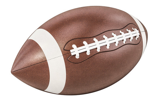 American football ball, 3D rendering