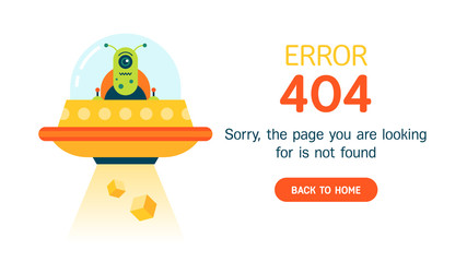 The concept of 404 error web page