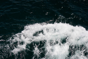 Dark blue sea wave texture