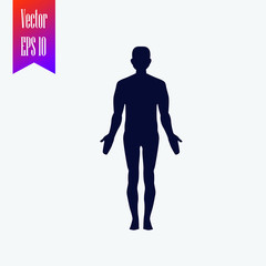 human body icon vector