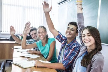 teenagers at school