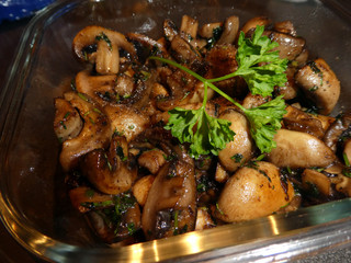 gebratene Champignons