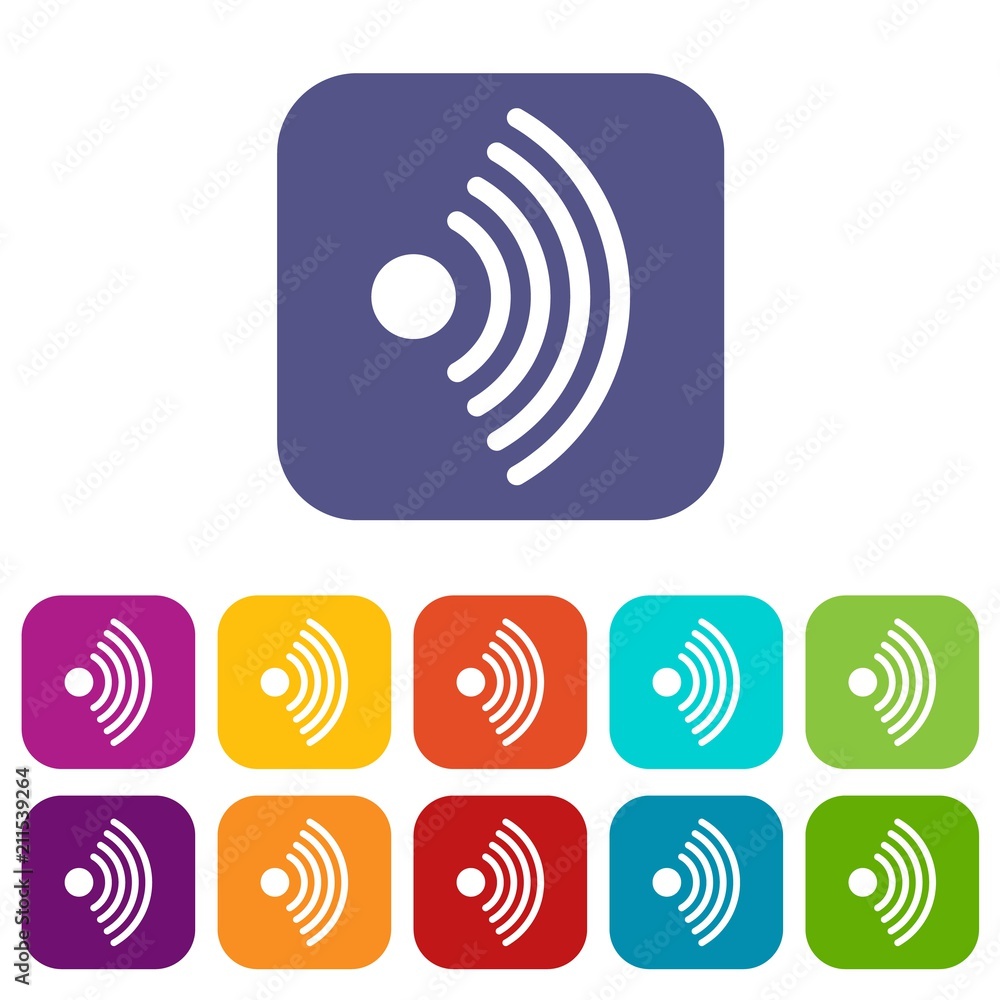 Poster wireless network symbol in simple style isolated on white background vector illustration