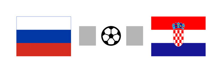 Russia vs Croatia Score Sports Background