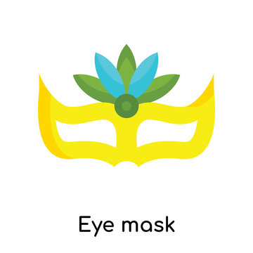 Eye mask icon vector sign and symbol isolated on white background, Eye mask logo concept