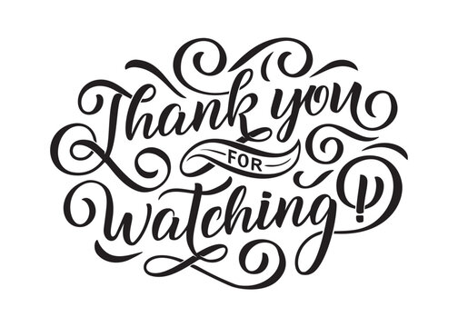 2 397 Best Thanks For Watching Images Stock Photos Vectors Adobe Stock