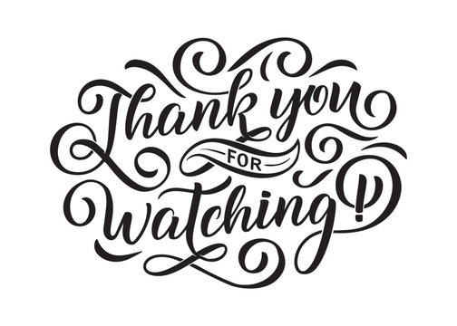 1 858 Best Thanks For Watching Images Stock Photos Vectors Adobe Stock