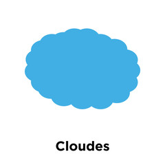 Cloudes icon vector sign and symbol isolated on white background, Cloudes logo concept