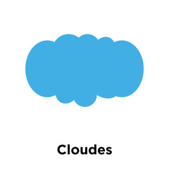 Cloudes icon vector sign and symbol isolated on white background, Cloudes logo concept