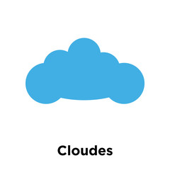 Cloudes icon vector sign and symbol isolated on white background, Cloudes logo concept