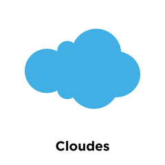 Cloudes icon vector sign and symbol isolated on white background, Cloudes logo concept