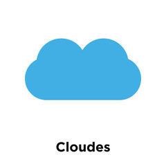 Cloudes icon vector sign and symbol isolated on white background, Cloudes logo concept