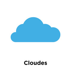 Cloudes icon vector sign and symbol isolated on white background, Cloudes logo concept