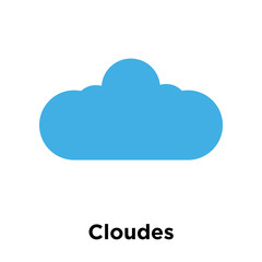 Cloudes icon vector sign and symbol isolated on white background, Cloudes logo concept