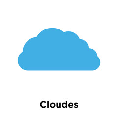 Cloudes icon vector sign and symbol isolated on white background, Cloudes logo concept