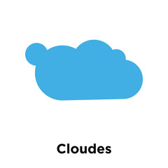 Cloudes icon vector sign and symbol isolated on white background, Cloudes logo concept