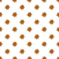 Fototapeta premium Large puddle of caramel pattern seamless repeat in cartoon style vector illustration