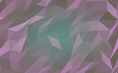 Abstract triangle geometrical purple background. Geometric origami style with gradient. 3D illustration