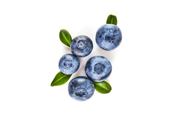 Blue berry isolated on white background