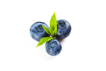 Blue berry isolated on white background