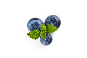Blue berry isolated on white background