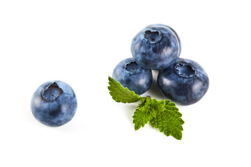 Blue berry isolated on white background