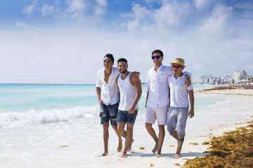 Group of gay young men